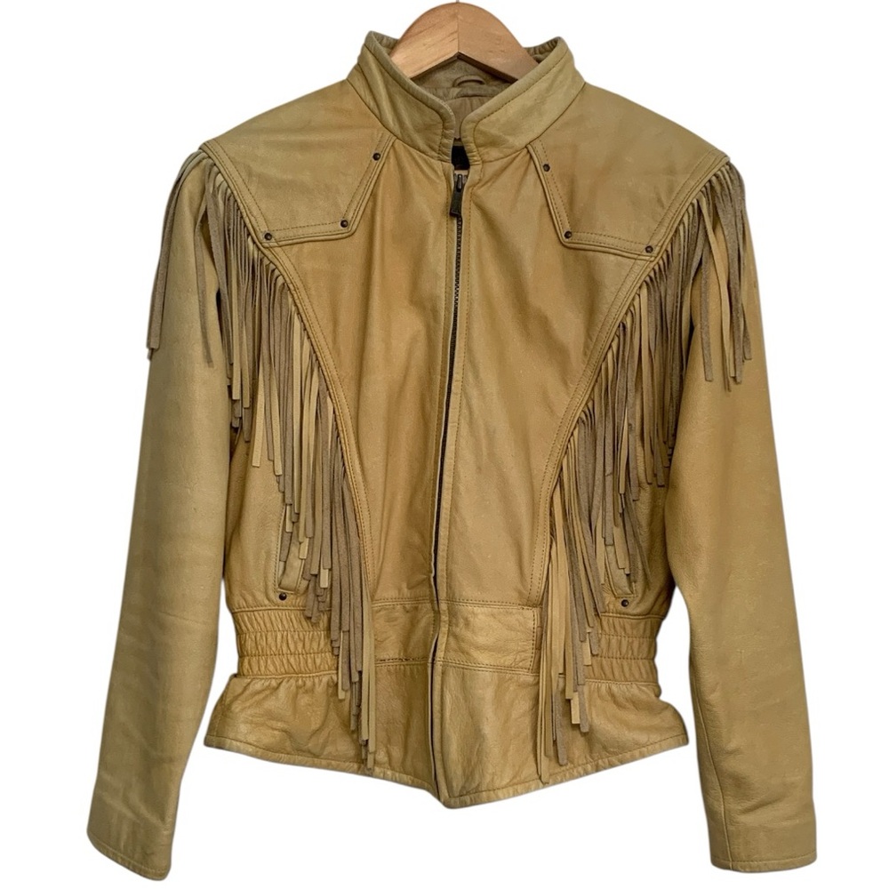 Vintage 80’s Adventure Bound Wilson’s Leather Fringe Jacket - Picture 3 of 16